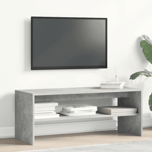Móvel p TV, Armário de TV 100x40x40 cm derivados de madeira cinzento cimento
