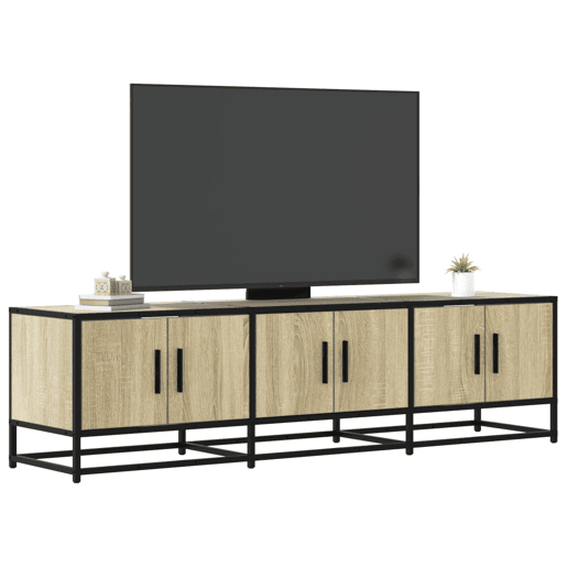 Móvel p TV, Armário de TV 150x35x41 cm deriv. madeirametal carvalho sonoma