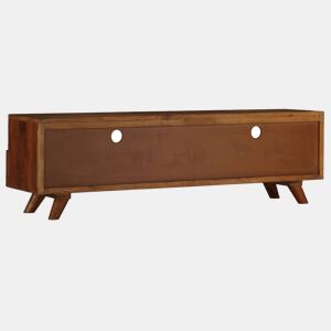 Móvel de TV - Modulo de TV - Armário de TV em madeira recuperada maciça 140x30x40 cm