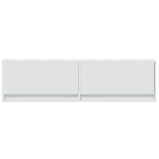 Móvel de parede para TV - Armário de TV com luzes LED 140x31x38 cm branco