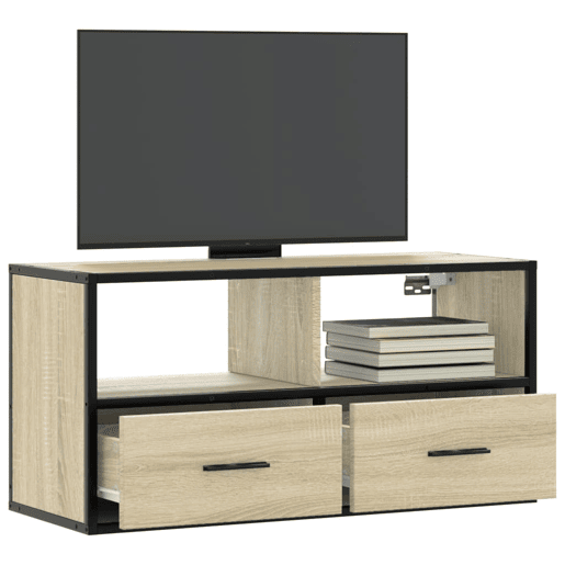 Móvel p TV, Armário de TV 80x31x39,5 cm deriv. madeirametal carvalho sonoma
