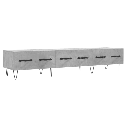 Móvel de TV - Modulo de TV - Armário de TV 150x36x30 cm derivados de madeira cinzento cimento