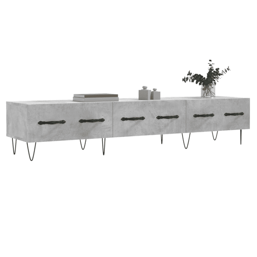 Móvel de TV - Modulo de TV - Armário de TV 150x36x30 cm derivados de madeira cinzento cimento