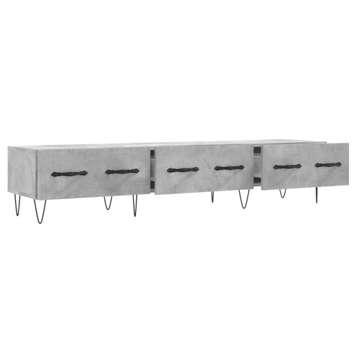 Móvel de TV - Modulo de TV - Armário de TV 150x36x30 cm derivados de madeira cinzento cimento