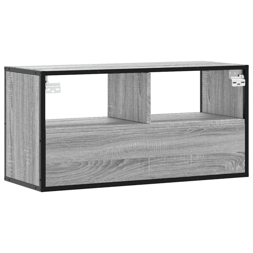 Móvel p TV, Armário de TV 80x31x39,5 cm deriv. madeirametal cinzento sonoma