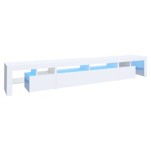 Móvel de TV - Modulo de TV - Armário de TV com luzes LED 260x36,5x40 cm branco