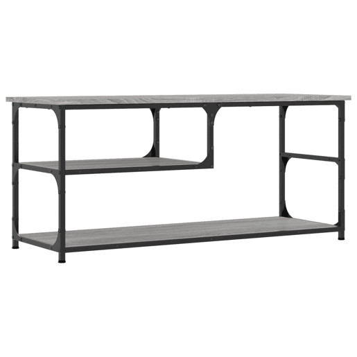 Móvel de TV - Modulo de TV - Armário de TV 103x38x46,5 cm derivados madeiraaço cinza sonoma