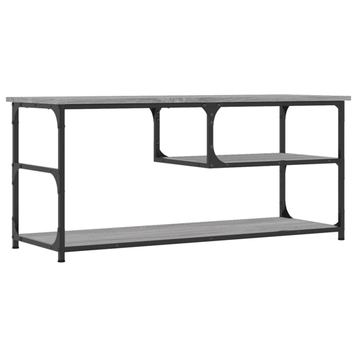 Móvel de TV - Modulo de TV - Armário de TV 103x38x46,5 cm derivados madeiraaço cinza sonoma
