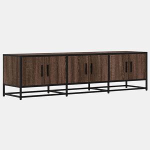 Móvel p TV, Armário de TV 150x35x41 cm deriv. madeirametal carvalho castanho
