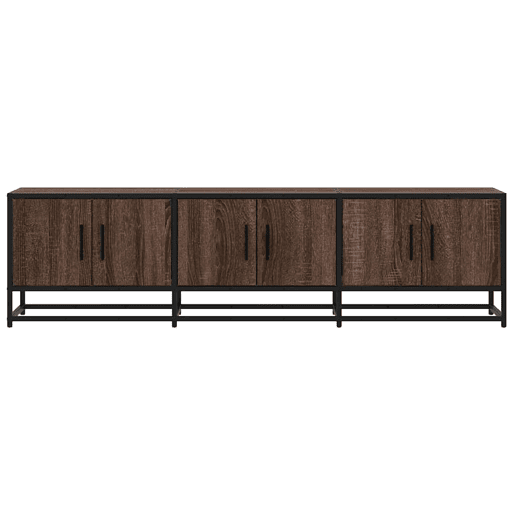 Móvel p TV, Armário de TV 150x35x41 cm deriv. madeirametal carvalho castanho