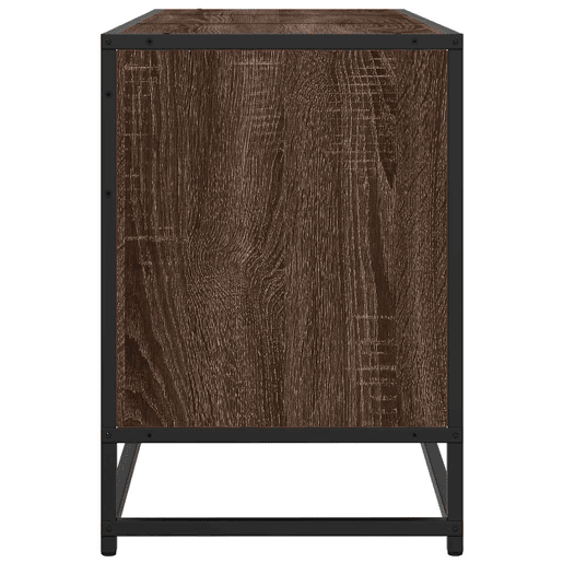 Móvel p TV, Armário de TV 150x35x41 cm deriv. madeirametal carvalho castanho