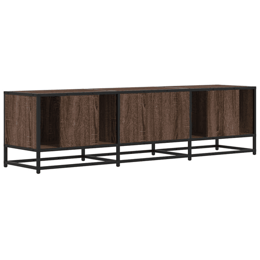 Móvel p TV, Armário de TV 150x35x41 cm deriv. madeirametal carvalho castanho