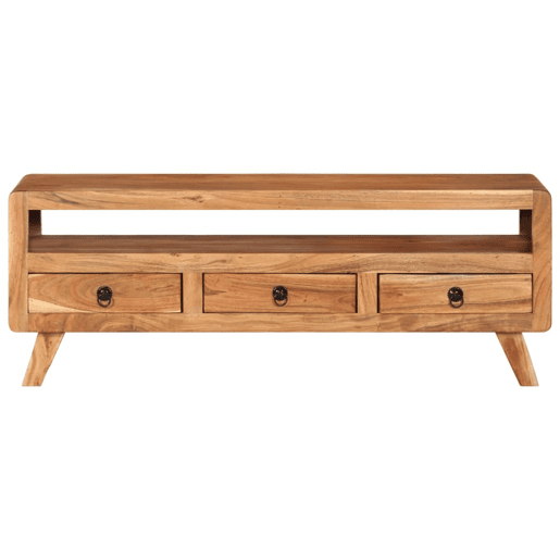 Móvel de TV - Modulo de TV - Armário de TV 110x30x40 cm madeira de acácia maciça