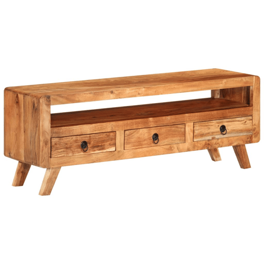 Móvel de TV - Modulo de TV - Armário de TV 110x30x40 cm madeira de acácia maciça