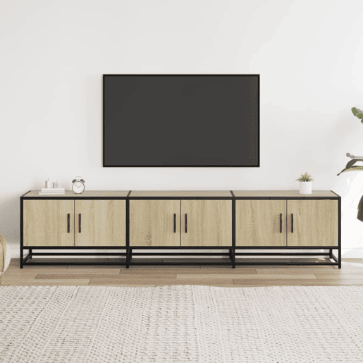 Móvel de TV - Modulo de TV - Armário de TV 180x35x41 cm derivados de madeira carvalho sonoma