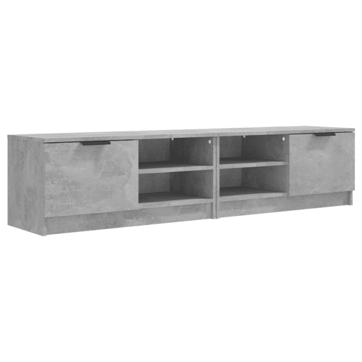 móveis de TV - Armários TV 2pcs 80x35x36,5cm madeira processada cinza cimento