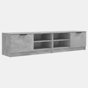 móveis de TV - Armários TV 2pcs 80x35x36,5cm madeira processada cinza cimento