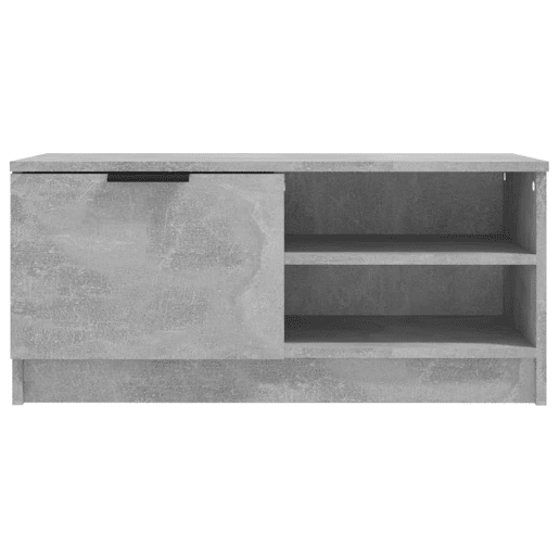 móveis de TV - Armários TV 2pcs 80x35x36,5cm madeira processada cinza cimento