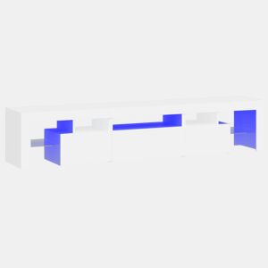 Móvel de TV - Modulo de TV - Armário de TV com luzes LED 200x36,5x40 cm branco