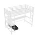 Cama alta para niños 98x204 Cama alta para niños 98x204 Blanco