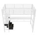 Cama alta para niños 98x204 Cama alta para niños 98x204 Blanco