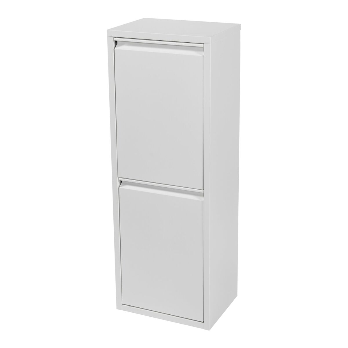 Papelera de reciclaje de pared con contenedores