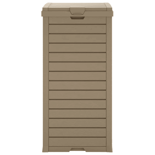 Lixeira externa marrom claro 41x41x86 cm polipropileno 02_0006115
