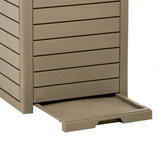 Lixeira externa marrom claro 41x41x86 cm polipropileno 02_0006115