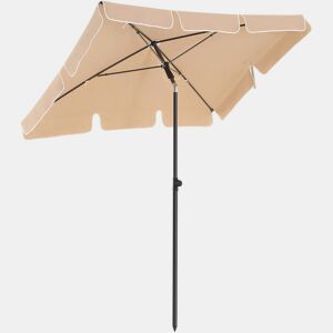 Guarda-sol de varanda retangular 2 x 1 25 m proteção guarda-sol de lona upf 50 com cobertura saco de transporte terraço jardim sem base cinza 12_0000800