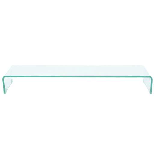 Armário de TV Buffet de TV design prático televisão para monitor 100 cm vidro transparente 2502040