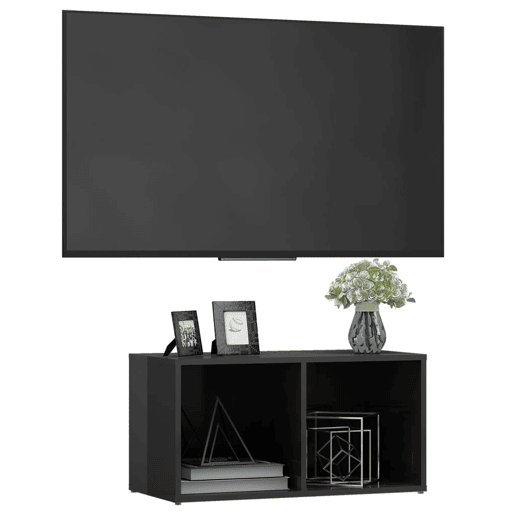 Móvel de TV - Modulo de TV - Armário de TV 72x35x36,5 cm derivados madeira cinzento brilhante