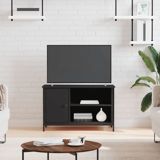 Móvel de TV - Modulo de TV - Armário de TV 80x40x50 cm derivados de madeira preto
