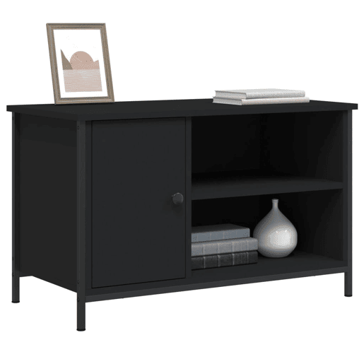 Móvel de TV - Modulo de TV - Armário de TV 80x40x50 cm derivados de madeira preto