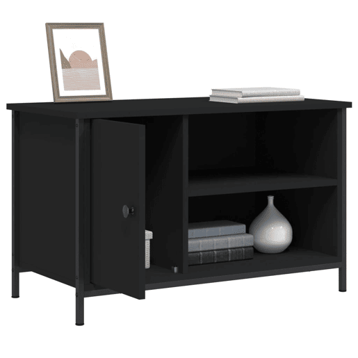 Móvel de TV - Modulo de TV - Armário de TV 80x40x50 cm derivados de madeira preto