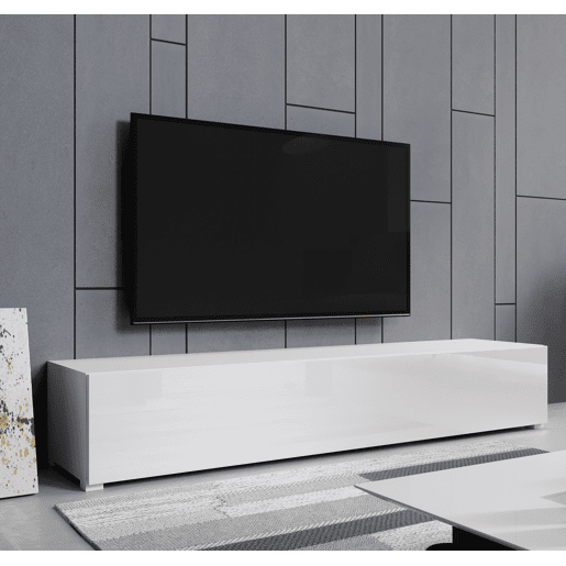 Móvel TV Sala de estar e jantar Branco 180x40x30 1 porta Aitana M2 Muebles Bonitos