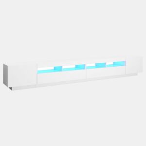 Móvel de TV - Modulo de TV - Armário de TV com luzes LED 300x35x40 cm branco