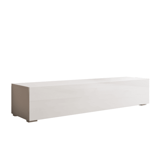 Móvel TV Sala de estar e jantar Branco 160x40x32 1 porta Nora H2 Muebles Bonitos