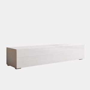 Móvel TV Sala de estar e jantar Branco 160x40x32 1 porta Nora H2 Muebles Bonitos