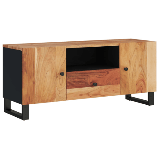 Móvel de TV - Modulo de TV - Armário de TV 105x33,5x46 cm acácia maciçaderivados madeira
