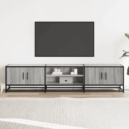 Móvel de TV - Modulo de TV - Armário de TV 180x35x41 cm derivados de madeira cinzento sonoma