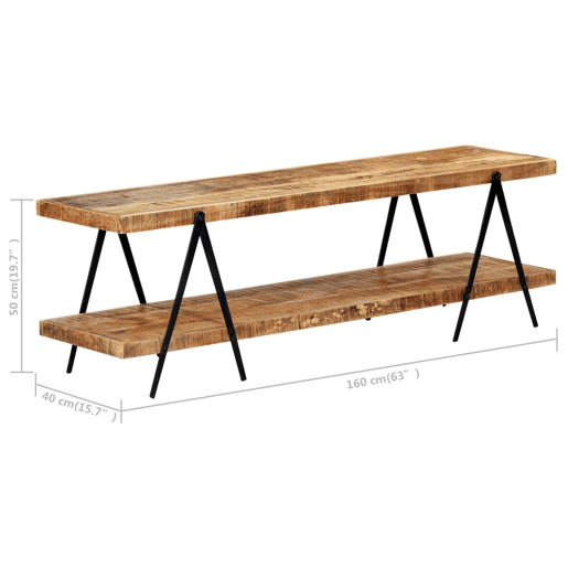 Móvel de TV - Modulo de TV - Armário de TV 160x40x50 cm madeira de mangueira maciça