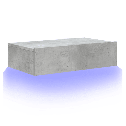 Móvel de TV - Modulo de TV - Armário de TV com luzes LED 60x35x15,5 cm cinzento cimento