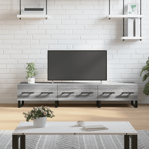 Móvel de TV - Modulo de TV - Armário de TV 150x36x30 cm derivados de madeira cinzento sonoma
