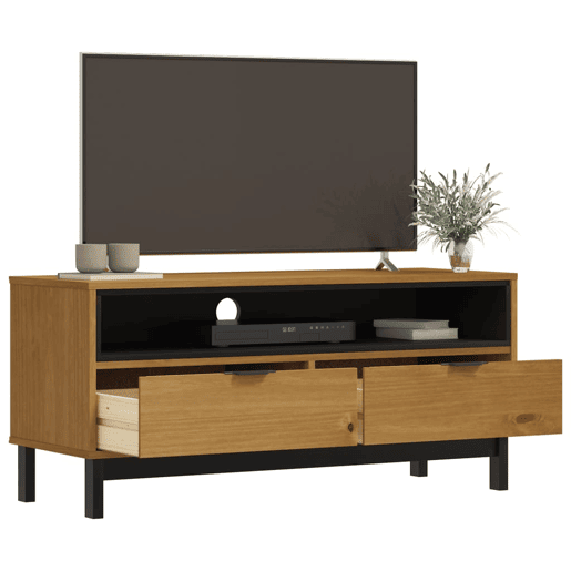 Móvel de TV - Modulo de TV - Armário de TV FLAM 110x40x50 cm madeira de pinho maciça
