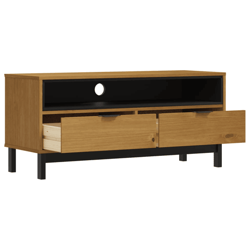 Móvel de TV - Modulo de TV - Armário de TV FLAM 110x40x50 cm madeira de pinho maciça