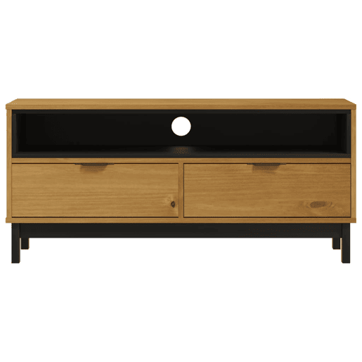 Móvel de TV - Modulo de TV - Armário de TV FLAM 110x40x50 cm madeira de pinho maciça