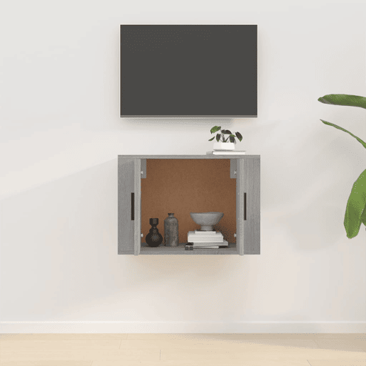 Móvel de TV - Modulo de TV - Armário de TV para parede 57x34,5x40 cm cinzento sonoma