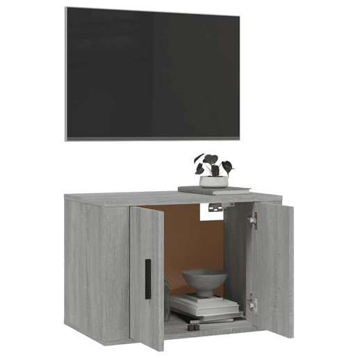 Móvel de TV - Modulo de TV - Armário de TV para parede 57x34,5x40 cm cinzento sonoma