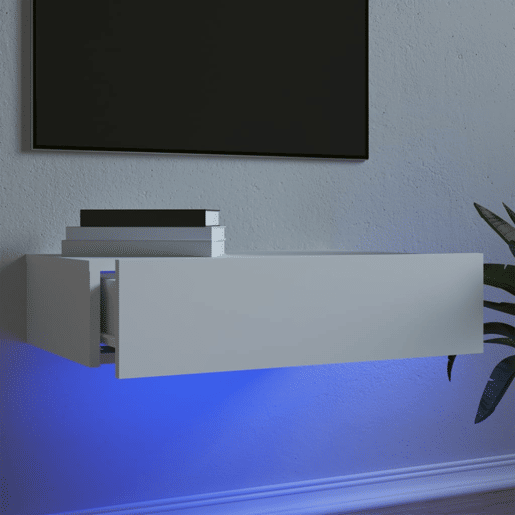 Móvel de TV - Modulo de TV - Armário de TV com luzes LED 60x35x15,5 cm branco