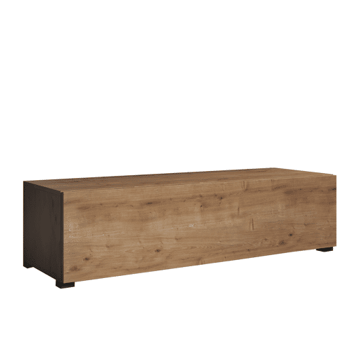 Móvel TV Sala de estar e jantar Carvalho 120x40x30 1 porta Aitana M1 Muebles Bonitos